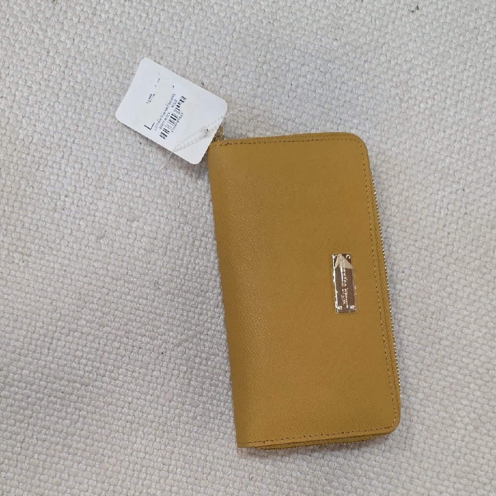 Yellow Zip-Around Wallet
